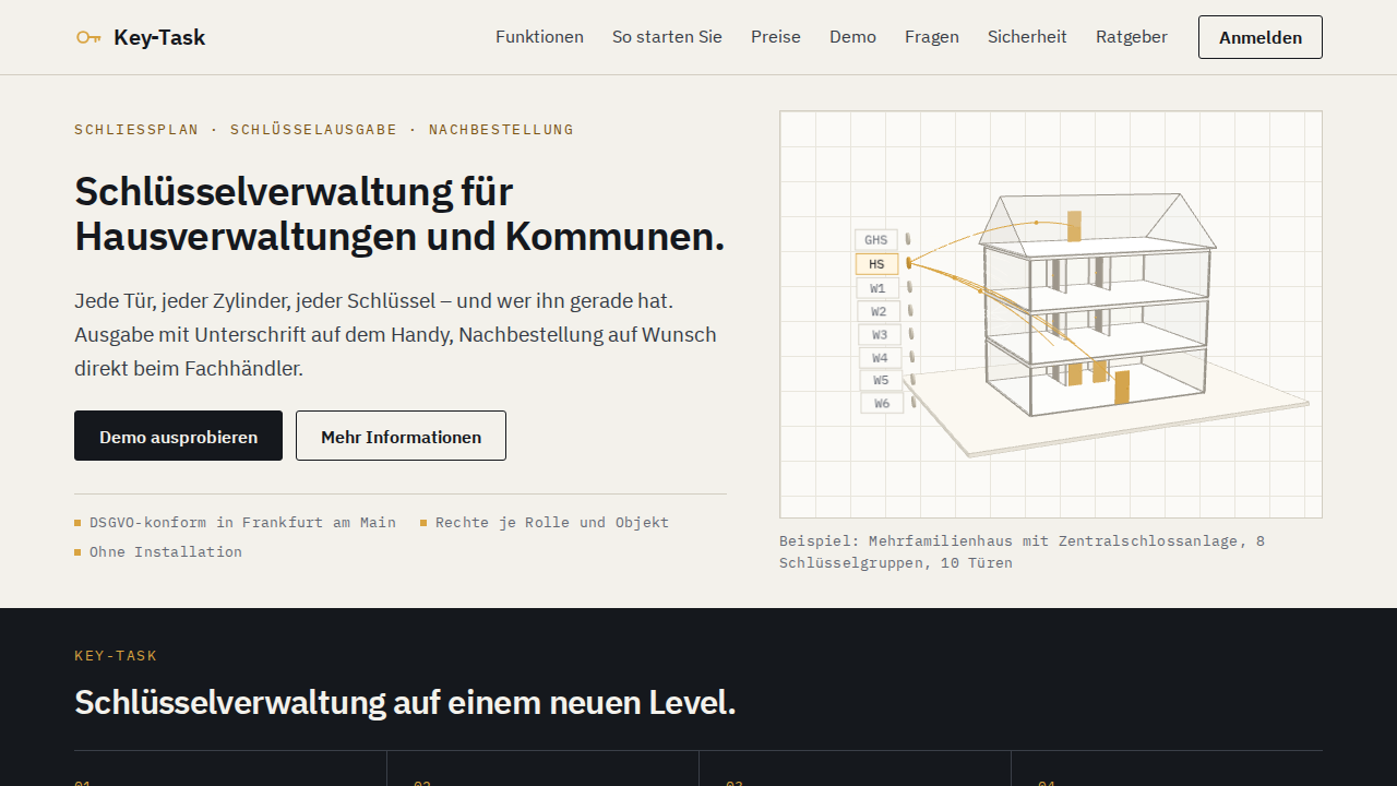 Key-Task Schlüsselverwaltung